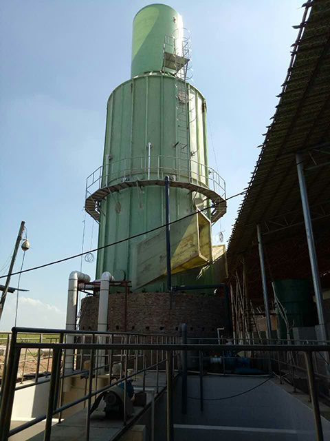 Menara Peralatan Desulfurisasi Basah Gas Biogas Scrubber Berkualitas